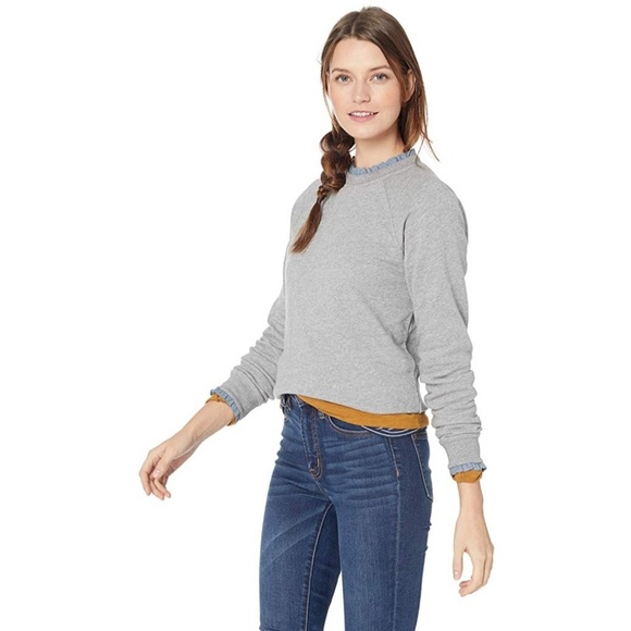 J. Crew Sweaters - J. Crew Mercantile Ruffle Trim Pullover